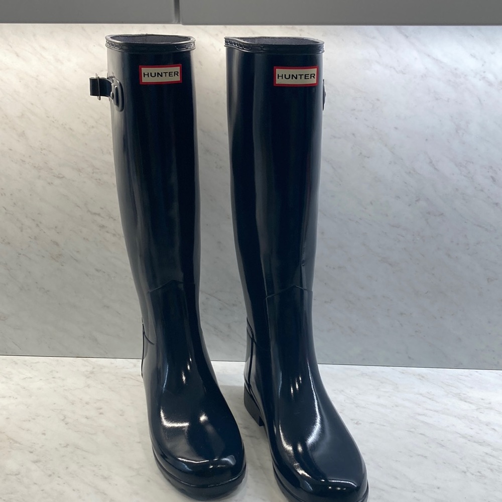 Hunter Boots Knee High Dark Blue Women’s Size 9 Preowned